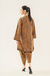 2-Pc Tiger Printed Lawn Shirt with Tulip Shalwar SCPM3-010